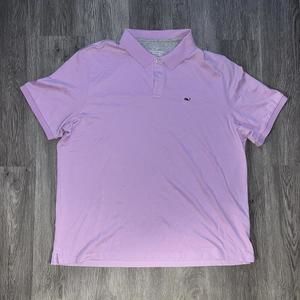 Vineyard Vines Mens Polo Shirt XL Light Purple Golf Rugby Outdoor